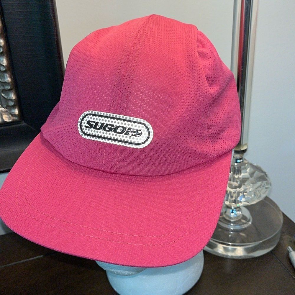 NWOT Sugoi Berry Pink Reflective Sports Cap Hat Cycling Biking Running Triathlon
